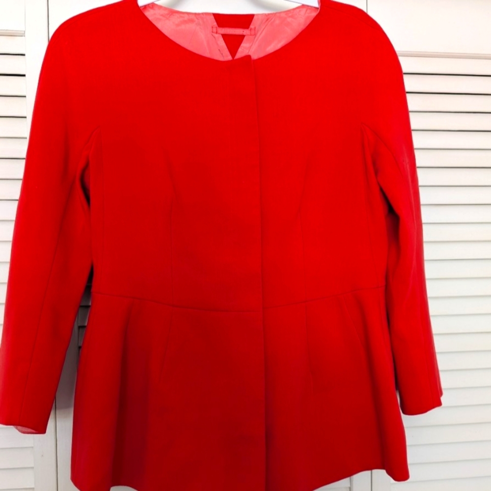 Giorgio Armani Red Blazer Tailored Fit Structured Design